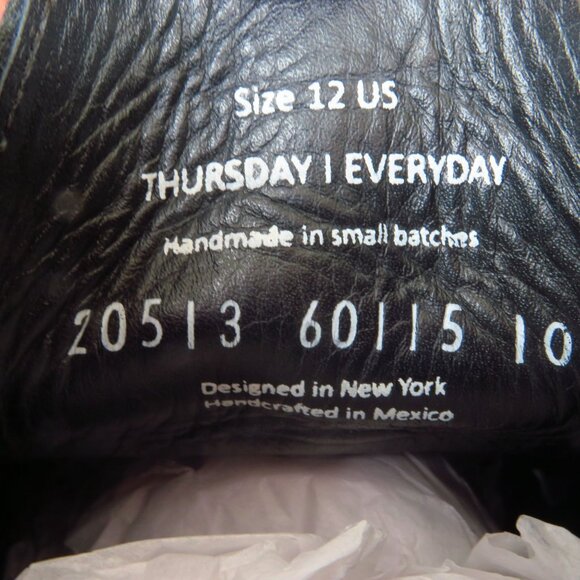 Thursday Boot Scout Chukka Boots Men's Sz 12 Black Leather Ankle Classic Dapper - Picture 10 of 16